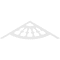 Ekena Millwork Pitch Classic Wagon Wheel Architectural Grade PVC Gable Pediment, 48"W x 14"H x 1"P (7/12) GPP048X014X100CWW - alternate 5